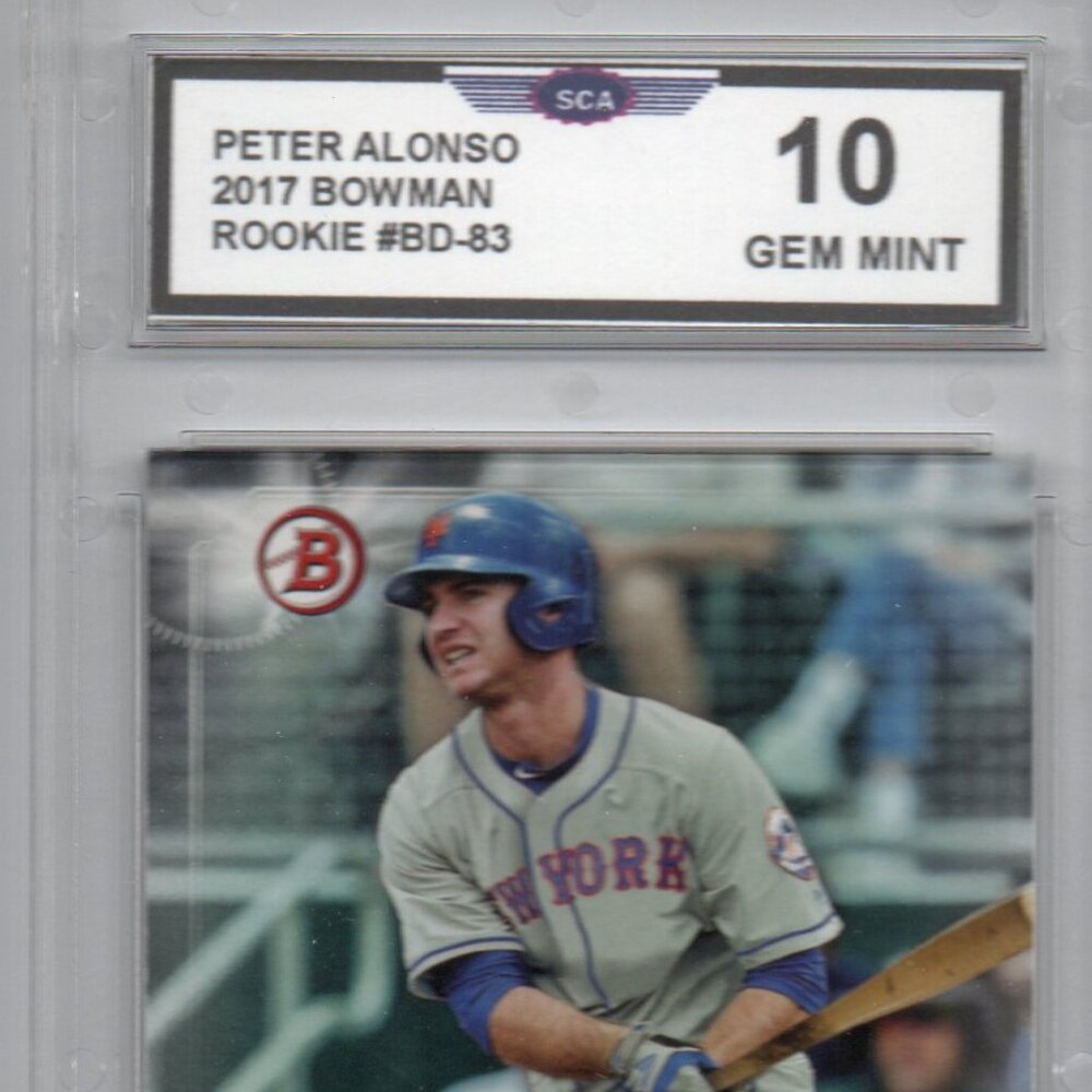 PATE ALONSO 2017 BOWMAN ROOKIE CARD NEW YORK METS